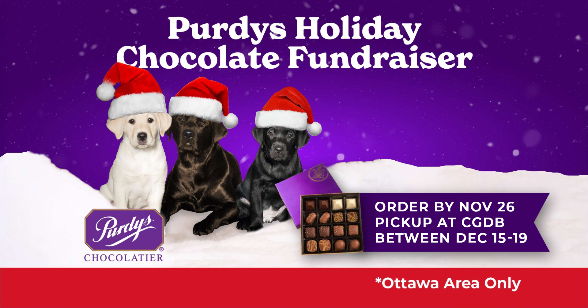 Purdys Holiday Chocolate Fundraiser