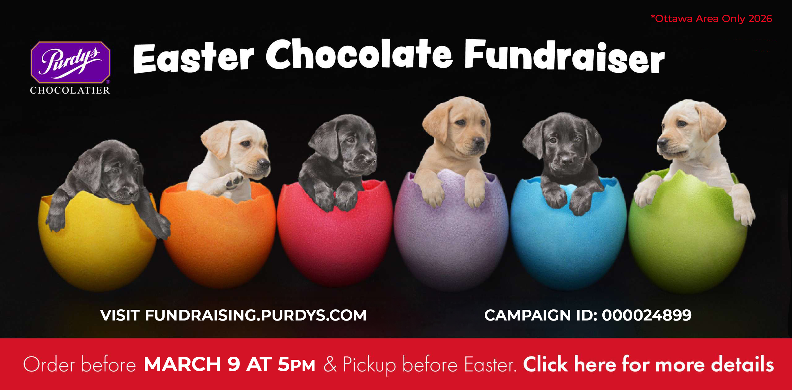 Purdy’s Easter Chocolate Fundraiser