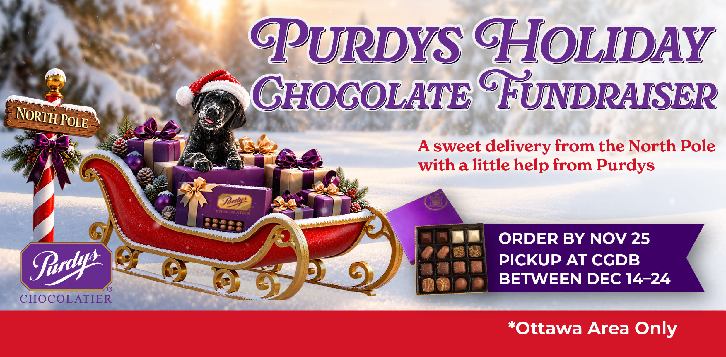 Purdys Holiday Chocolate Fundraiser